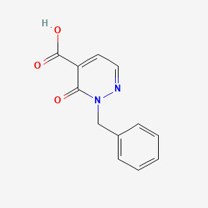 molecular formula C12H10N2O3 B11791671 2-Benzyl-3-oxo-2,3-dihydropyridazine-4-carboxylic acid CAS No. 1443286-86-9