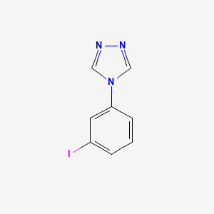molecular formula C8H6IN3 B11791784 4-(3-Iodophenyl)-4H-1,2,4-triazole 