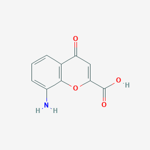 molecular formula C10H7NO4 B011792 8-Amino-4-oxo-4H-chromene-2-carboxylic acid CAS No. 110683-24-4