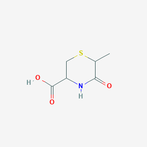 molecular formula C6H9NO3S B11792064 6-Methyl-5-oxothiomorpholine-3-carboxylic acid CAS No. 14226-95-0