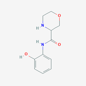molecular formula C11H14N2O3 B11792081 N-(2-hydroxyphenyl)morpholine-3-carboxamide 