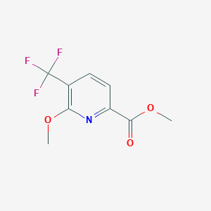 molecular formula C9H8F3NO3 B11792184 Methyl 6-methoxy-5-(trifluoromethyl)picolinate 