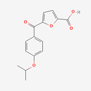 molecular formula C15H14O5 B11792194 5-(4-Isopropoxybenzoyl)furan-2-carboxylic acid 