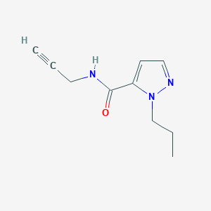 molecular formula C10H13N3O B11792284 N-(Prop-2-yn-1-yl)-1-propyl-1H-pyrazole-5-carboxamide 