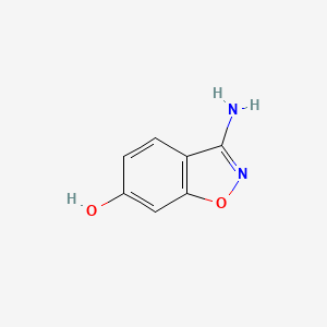 molecular formula C7H6N2O2 B11792354 3-Aminobenzo[d]isoxazol-6-ol 