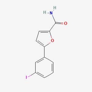 molecular formula C11H8INO2 B11792372 5-(3-Iodophenyl)furan-2-carboxamide 