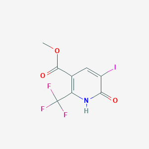 molecular formula C8H5F3INO3 B11792386 Methyl 5-iodo-6-oxo-2-(trifluoromethyl)-1,6-dihydropyridine-3-carboxylate 