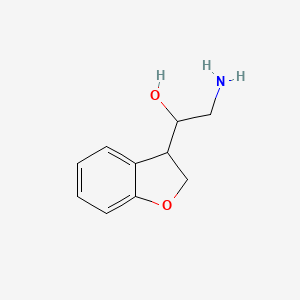 molecular formula C10H13NO2 B11792479 2-Amino-1-(2,3-dihydrobenzofuran-3-yl)ethanol 