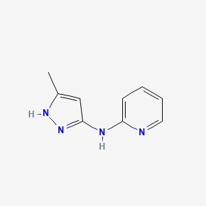 molecular formula C9H10N4 B11792607 N-(3-Methyl-1H-pyrazol-5-YL)pyridin-2-amine 