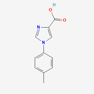 molecular formula C11H10N2O2 B11792663 1-(p-Tolyl)-1H-imidazole-4-carboxylicacid 