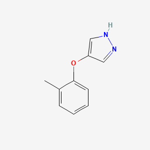 molecular formula C10H10N2O B11792721 4-(o-Tolyloxy)-1H-pyrazole 