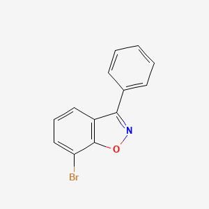 molecular formula C13H8BrNO B11792816 7-Bromo-3-phenylbenzo[D]isoxazole 