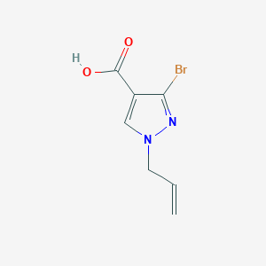molecular formula C7H7BrN2O2 B11792825 1-Allyl-3-bromo-1H-pyrazole-4-carboxylic acid 
