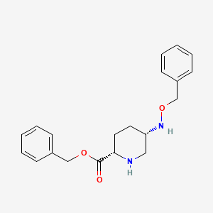 molecular formula C20H24N2O3 B11792875 Cis-benzyl5-((benzyloxy)amino)piperidine-2-carboxylate 