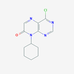 molecular formula C12H13ClN4O B11792939 4-Chloro-8-cyclohexylpteridin-7(8H)-one 