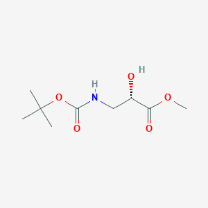 molecular formula C9H17NO5 B1179296 N-BOC-(S)-isoserine methyl ester CAS No. 133153-76-1