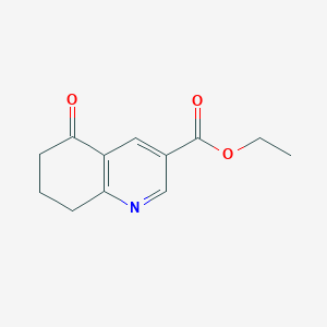 molecular formula C12H13NO3 B011793 Ethyl 5-Oxo-5,6,7,8-tetrahydroquinoline-3-carboxylate CAS No. 106960-78-5
