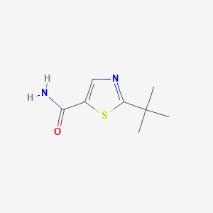 molecular formula C8H12N2OS B11793060 2-(tert-Butyl)thiazole-5-carboxamide 