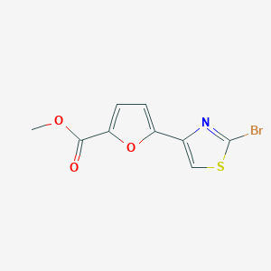 molecular formula C9H6BrNO3S B11793075 Methyl5-(2-bromothiazol-4-yl)furan-2-carboxylate 