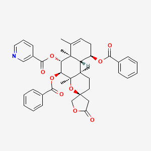 molecular formula C40H41NO9 B1179327 Scutebata G CAS No. 1207181-63-2