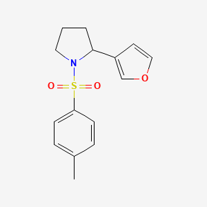 molecular formula C15H17NO3S B11793332 2-(Furan-3-yl)-1-tosylpyrrolidine 