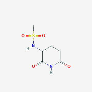 molecular formula C6H10N2O4S B11793401 N-(2,6-Dioxopiperidin-3-YL)methanesulfonamide 