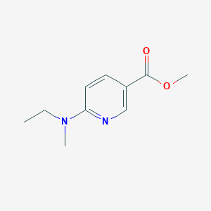 molecular formula C10H14N2O2 B11793630 Methyl6-(ethyl(methyl)amino)nicotinate 