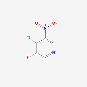 molecular formula C5H2ClFN2O2 B11793700 4-Chloro-3-fluoro-5-nitropyridine 