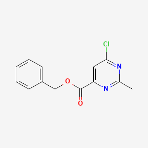 molecular formula C13H11ClN2O2 B11794012 Benzyl 6-chloro-2-methylpyrimidine-4-carboxylate 