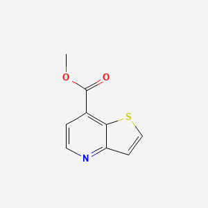 molecular formula C9H7NO2S B11794084 Methyl thieno[3,2-b]pyridine-7-carboxylate 