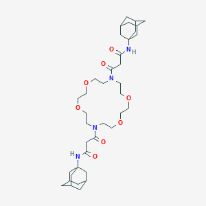 molecular formula C38H60N4O8 B117941 Magnesium ionophore VII CAS No. 156210-12-7