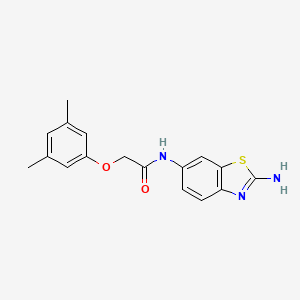 molecular formula C17H17N3O2S B11794127 N-(2-Aminobenzo[d]thiazol-6-yl)-2-(3,5-dimethylphenoxy)acetamide 