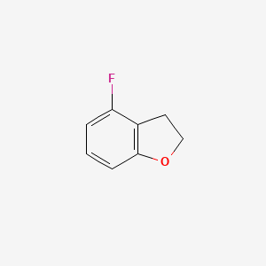 molecular formula C8H7FO B11794245 4-Fluoro-2,3-dihydrobenzofuran 