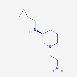 molecular formula C11H23N3 B11794258 (S)-1-(2-Aminoethyl)-N-(cyclopropylmethyl)piperidin-3-amine 