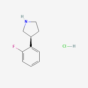 molecular formula C10H13ClFN B11794275 (s)-3-(2-Fluorophenyl)pyrrolidine hydrochloride 