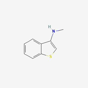 molecular formula C9H9NS B11794313 N-Methylbenzo[b]thiophen-3-amine 