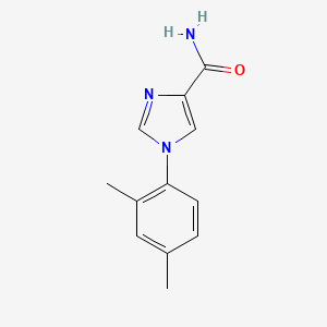molecular formula C12H13N3O B11794435 1-(2,4-Dimethylphenyl)-1H-imidazole-4-carboxamide 