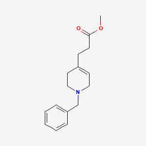 molecular formula C16H21NO2 B11794466 Methyl 3-(1-Benzyl-1,2,3,6-tetrahydro-4-pyridyl)propanoate CAS No. 1398534-62-7
