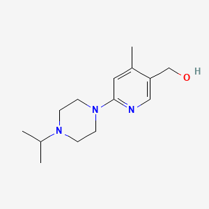 molecular formula C14H23N3O B11794503 (6-(4-Isopropylpiperazin-1-yl)-4-methylpyridin-3-yl)methanol 