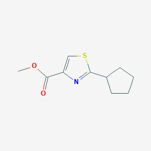 molecular formula C10H13NO2S B11794602 Methyl 2-cyclopentylthiazole-4-carboxylate 