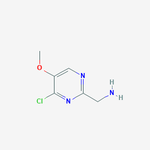 molecular formula C6H8ClN3O B11794910 (4-Chloro-5-methoxypyrimidin-2-yl)methanamine 