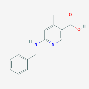 molecular formula C14H14N2O2 B11794935 6-(Benzylamino)-4-methylnicotinic acid 