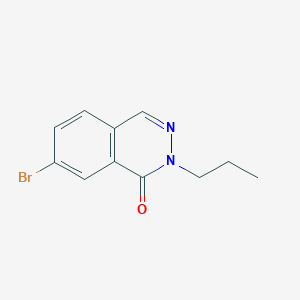 molecular formula C11H11BrN2O B11794974 7-Bromo-2-propylphthalazin-1(2H)-one 