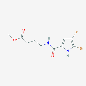 molecular formula C10H12Br2N2O3 B11794989 Methyl 4-(4,5-dibromo-1H-pyrrole-2-carboxamido)butanoate 