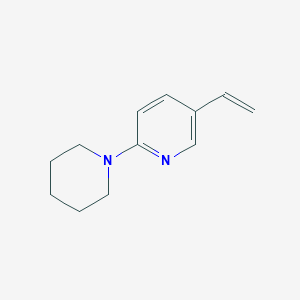molecular formula C12H16N2 B11795083 2-(Piperidin-1-yl)-5-vinylpyridine 