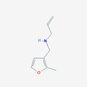 molecular formula C9H13NO B11795158 N-((2-Methylfuran-3-yl)methyl)prop-2-en-1-amine 