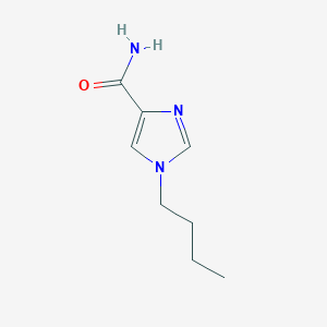 molecular formula C8H13N3O B11795241 1-Butyl-1H-imidazole-4-carboxamide 