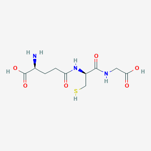molecular formula C10H17N3O6S B1179537 Glycine,N-(N-L-gamma-glutamyl-D-cysteinyl)- CAS No. 128960-77-0