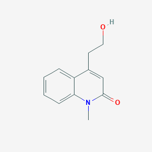 molecular formula C12H13NO2 B117954 4-(2-hydroxyethyl)-1-methylquinolin-2(1H)-one CAS No. 153876-71-2