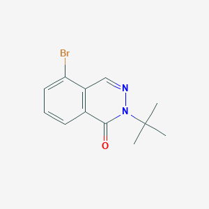molecular formula C12H13BrN2O B11795447 5-Bromo-2-(tert-butyl)phthalazin-1(2H)-one 